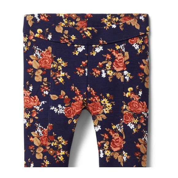 NEW WOT Janie&Jack Set of Floral Ponte Pants - Picture 6 of 10
